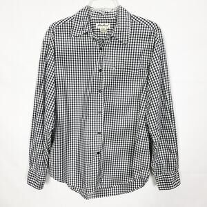 Eddie Bauer Gingham Women's Button Down Shirt Size Small
